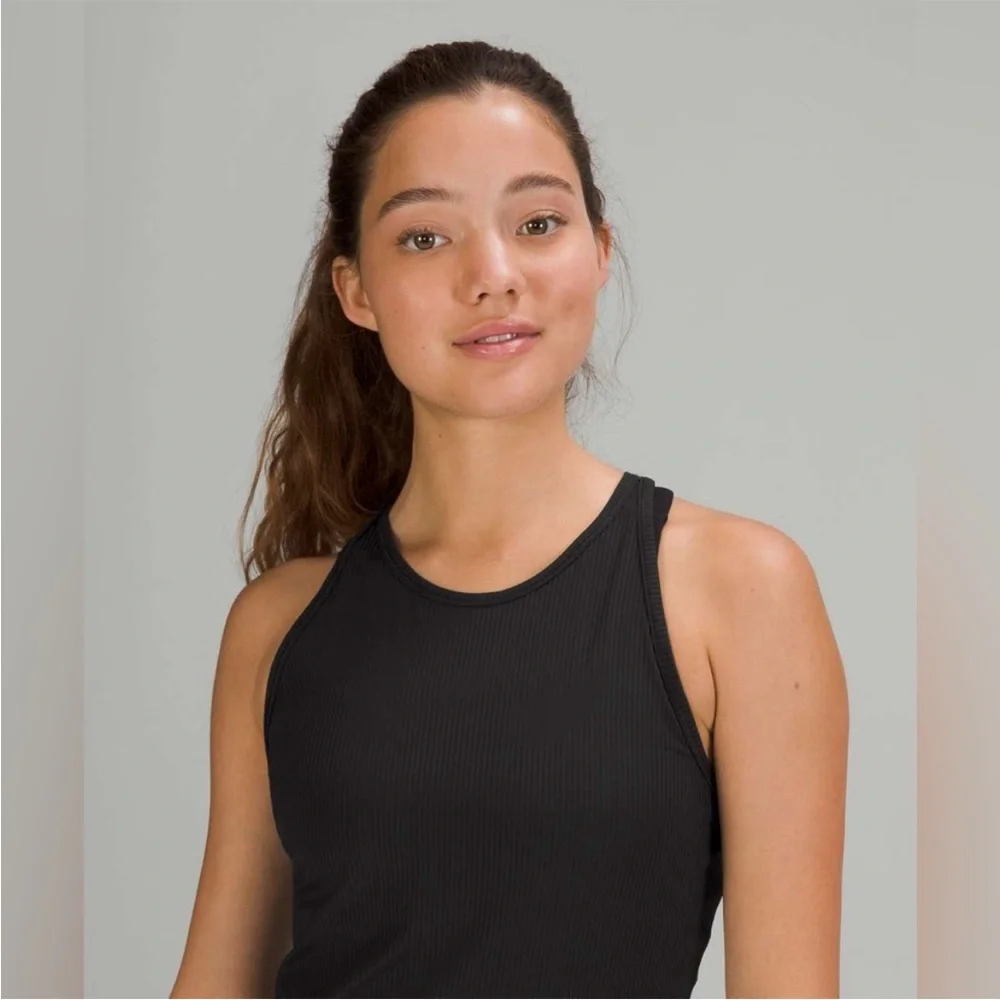 NWT Lululemon Base Pace Ribbed Tank Top Black